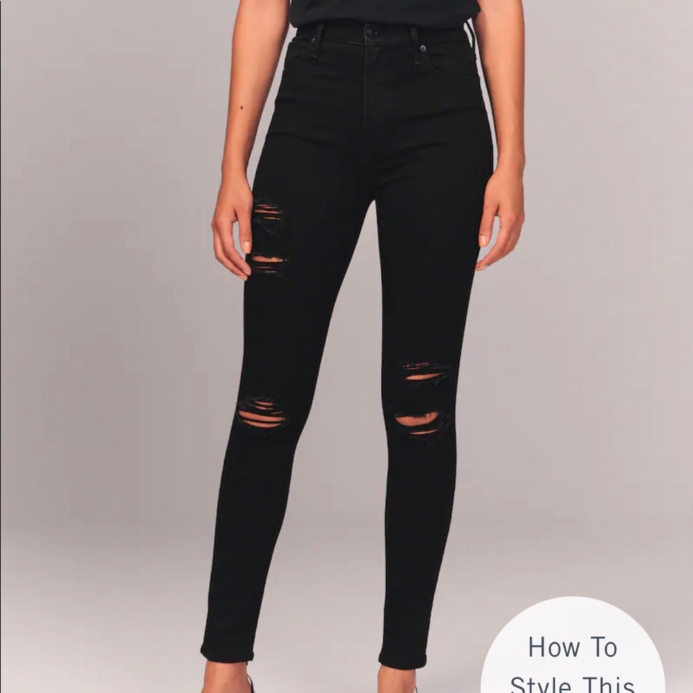 Abercrombie & Fitch High Rise Ankle Jeans Sz 6